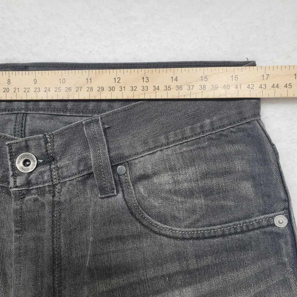 Levis Jeans 514 Men 33x32 Black Denim Back Flap Pockets Slim Straight